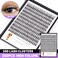 BODERMINCER 20D 820mm To Choose 8101214mm MIX14161820mm Mixed Individual Cluster Eyelashes False Eyelash Extensions Individual Eyelash Bunche DIY at Home 20D13mm
