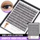 BODERMINCER 20D 820mm To Choose 8101214mm MIX14161820mm Mixed Individual Cluster Eyelashes False Eyelash Extensions Individual Eyelash Bunche DIY at Home 20D13mm