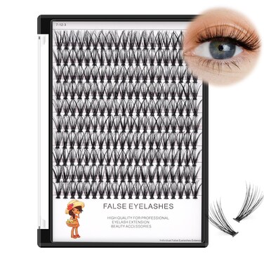 BODERMINCER 20D 820mm To Choose 8101214mm MIX14161820mm Mixed Individual Cluster Eyelashes False Eyelash Extensions Individual Eyelash Bunche DIY at Home 20D13mm