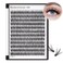 Bodermincer 7D10D20D30D40D50D60D80D100D Lash Cluster 240pcs D Curl Individual Cluster Eyelashes Fluffy false Eyelashes Extension Lash Cluster DIY at Home 30D13mm