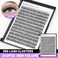 Bodermincer 7D10D20D30D40D50D60D80D100D Lash Cluster 240pcs D Curl Individual Cluster Eyelashes Fluffy false Eyelashes Extension Lash Cluster DIY at Home 30D16mm