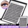 Bodermincer 7D10D20D30D40D50D60D80D100D Lash Cluster 240pcs D Curl Individual Cluster Eyelashes Fluffy false Eyelashes Extension Lash Cluster DIY at Home 30D16mm