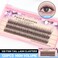 BODERMINCER 816mm to Choose Fish Tail Design 120pcs Thickness 01mm C Curl 12 Root Women Lady Individual Black False Eyelash Cluster Eye Lashes Extension Tools 8mm