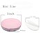 Sohynca Empty Plastic Loose Powder Compact Container with Velvet Powder puff Mirror and Elasticated Net SifterEmpty Reusable Powder box 5g Portable DIY Makeup Powder case