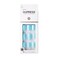 imPRESS Kiss Impress No Glue Mani Press On Nails Design Rain Check Blue Short Size Squoval Shape Includes 30 Nails Prep Pad Instructions Sheet 1 Manicure Stick 1 Mini File