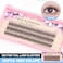 BODERMINCER 816mm to Choose Fish Tail Design 120pcs Thickness 01mm C Curl 12 Root Women Lady Individual Black False Eyelash Cluster Eye Lashes Extension Tools 10mm