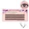BODERMINCER 816mm to Choose Fish Tail Design 120pcs Thickness 01mm C Curl 12 Root Women Lady Individual Black False Eyelash Cluster Eye Lashes Extension Tools 10mm