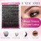 FADLASH Lash Clusters 100D Fluffy Eyelash Clusters 1218mm Individual Lashes Cluster EyelashExtensions 3D Effect Wispy Thick Lash Extension Clusters 100D007D 1218mm