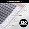 EASITENSION DIY Eyelash Extension Lash Clusters 120 Clusters False Eyelash 3D Effect Individual Natural Lashes Set at Home Eyelash Extension Kit Lashes Pack Volume Cross Mixed