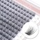 EASITENSION DIY Eyelash Extension Lash Clusters 120 Clusters False Eyelash 3D Effect Individual Natural Lashes Set at Home Eyelash Extension Kit Lashes Pack Volume Cross Mixed