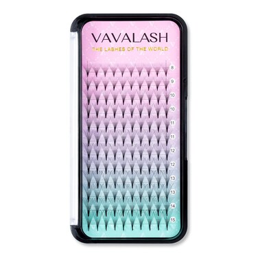 VAVALASH Eyelash Extensions 3D 4D 5D 6D 8D 9D 10D Thickness 00701 CD Curl Eyelashes Middle Stem Premade Fans Russian Volume Lash Extensions Supplies Middle Stem 10D007C10mm