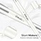 START MAKERS 2in1 Makeup Brushes Dualended Contouring Foundation Brush 2 Pack Concealer Brush Face Eyebrow Eyeshadow Brush for Liquid Powder Buffing Blending White