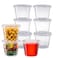 Pantry Value 55 oz Jello Shot Cups with Lids 200 Count Clear Disposable Plastic Portion Containers for Snacks Sides Meal Prep Sauces Durable Stackable LeakResistant