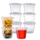 Pantry Value 55 oz Jello Shot Cups with Lids 200 Count Clear Disposable Plastic Portion Containers for Snacks Sides Meal Prep Sauces Durable Stackable LeakResistant