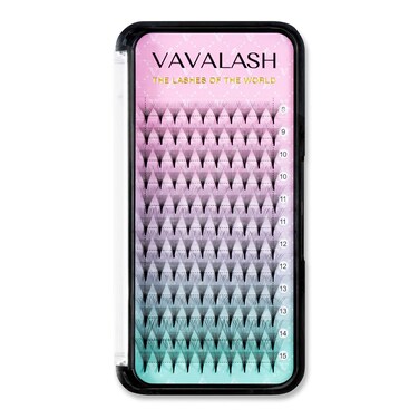 VAVALASH Eyelash Extensions 3D 4D 5D 6D 8D 9D 10D Thickness 00701 CD Curl Eyelashes Middle Stem Premade Fans Russian Volume Lash Extensions Supplies Middle Stem 12D007C815mm
