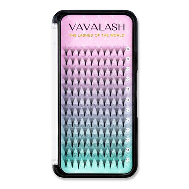 VAVALASH Eyelash Extensions 3D 4D 5D 6D 8D 9D 10D Thickness 00701 CD Curl Eyelashes Middle Stem Premade Fans Russian Volume Lash Extensions Supplies Middle Stem 14D007D815mm