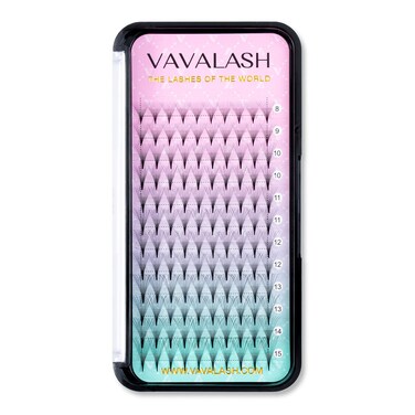 VAVALASH Eyelash Extensions 3D 4D 5D 6D 8D 9D 10D Thickness 00701 CD Curl Eyelashes Middle Stem Premade Fans Russian Volume Lash Extensions Supplies Middle Stem 10D007D815mm