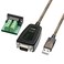 DTECH USB to Serial Adapter RS485 RS422 R232 3 in 1 Interface Supports DC 5V with Breakout Board LED Lights for MultiKind Control Devices Windows 11 10 8 7 XP Mac 5ft