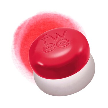 fwee Blurry Pudding Pot Airbrushed Blush Lip Buildable High Pigment Longlasting Lightweight Natural Soft Matte Finish Satin Finish Blurring Blush Dday Neon Red 017 oz
