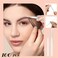 Lallisa 100 Pieces Micro Eyebrow Spoolie Brush with Cap Brow Lamination Tool Eyelash Brush Multifunctional Micro Lash Comb for Eyelash and Eyebrow Extensions ToolWhite