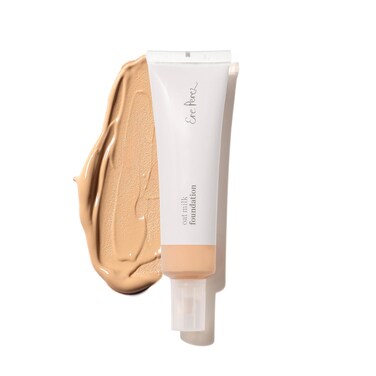 Ere Perez Natural Oat Milk Liquid Foundation Breathable Buildable Medium Coverage Peach Extract Vitamin E Vegan CrueltyFree Clean Beauty Malt light neutral 1fl oz 30mL