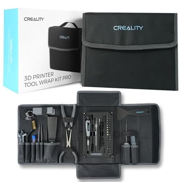 Creality 3D Printer Tool Kit 74Pcs 3D Printing Tool Wrap Kit AssemblyRemovalFilament Cutting Set 3D Printer Accessories for All FDM Printers Cleaning Finishing Printing
