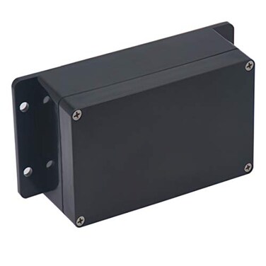 Raculety Project Box IP65 Waterproof Junction Box ABS Plastic Black Electrical Boxes DIY Electronic Project Case Power Enclosure with Fixed Ear Black 622 x354 x236 inch
