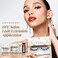 iENVY DIY Lash Extension Starter Kit with 10 Volume Extended Clusters Applicator and Bond Seal Eye Lifting Effect Feather Light Reusable Lash with Super Thin Microbands