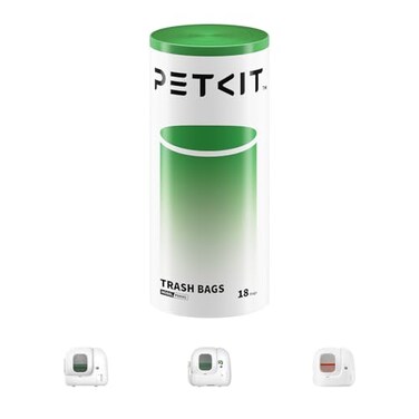 PETKIT Replacement Trash Bag Waste Bag for PuraMax 2PUROBOT Max Pro Automatic Cat Litter Box1 Roll18 count