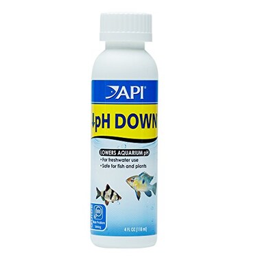 API pH DOWN Freshwater Aquarium Water pH Reducing Solution 4Ounce Bottle