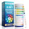 BACNUNN Aquarium Test Strips 200CT 9 in 1 Quick Accurate Fish Tank Water Testing Kit for Freshwater Pond Testing Nitrate Nitrite Hardness Free Chlorine pH Carbonate Total Alkalinity Copper Iron