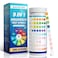BACNUNN Aquarium Test Strips 200CT 9 in 1 Quick Accurate Fish Tank Water Testing Kit for Freshwater Pond Testing Nitrate Nitrite Hardness Free Chlorine pH Carbonate Total Alkalinity Copper Iron