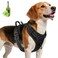 Joytale No Pull Dog Harness Medium Sized Dog Reflective Pet Vest with Front Clip Adjustable Soft Padded Harnesses with Easy Control Handle for Training and Walking Black M