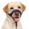 BARKLESS Soft Dog Head Collar Patented Padded No Pull Head Halter Training Nose Leash with Safety Link for Medium Large Dogs Adjustable Muzzle Leash Easy Control for WalkingBlue M
