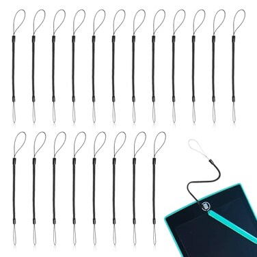 chaseroad 20PCS Pen Leash for Clipboard AntiLose Elastic Tether Plastic Retractable Coil Strap Stylus Lanyard for Touchscreen Clipboard Pen Leash Coil Set