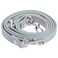 RAYNAG Leather Crossbody Strap Replacement Adjustable Purse Strap Handbag Shoulder Strap Replacement with Silver Hardware Grey