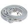 RAYNAG Leather Crossbody Strap Replacement Adjustable Purse Strap Handbag Shoulder Strap Replacement with Silver Hardware Grey