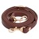 RAYNAG Leather Crossbody Strap Replacement Adjustable Purse Strap Handbag Shoulder Strap Replacement with Gold Hardware Coffee