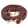 RAYNAG Leather Crossbody Strap Replacement Adjustable Purse Strap Handbag Shoulder Strap Replacement with Gold Hardware Coffee