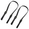 Piutouyar 2 Pcs PU Leather Purse Handles 65cm to 71cm Adjustable Leather Purse Strap Double Buckle Leather Shoulder Strap Replacement Black