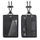 simpletome ID Card Holder Tactical Durable 1000D Nylon Badge Holder Lanyard RFID Blocking Card Holder with Adjustable Soft Neck Strap Black