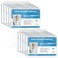 Teskyer Hard Plastic ID Badge Holder Heavy Duty High Clear PC Material Holds 2 Cards Suitable for Name Work IDs Credit Cards Access Cards Horizontal 10 Pack
