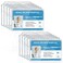 Teskyer Hard Plastic ID Badge Holder Heavy Duty High Clear PC Material Holds 2 Cards Suitable for Name Work IDs Credit Cards Access Cards Horizontal 10 Pack