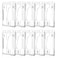 Teskyer Hard Plastic ID Badge Holder Heavy Duty High Clear PC Material Holds 2 Cards Suitable for Name Work IDs Credit Cards Access Cards Vertical 10 Pack