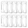 Teskyer Hard Plastic ID Badge Holder Heavy Duty High Clear PC Material Holds 2 Cards Suitable for Name Work IDs Credit Cards Access Cards Vertical 10 Pack