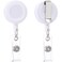QREEL Badge Reel Retractable Badge Holder with Belt Clip for ID Name Card White 2 Pack