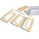 UPTTHOW Clear Plastic Dome Lip Balm Money Holder Craft Waterproof Rectangle Chapstick Money Cash Pounches Gift with Adhesive Back Card Making10Packs