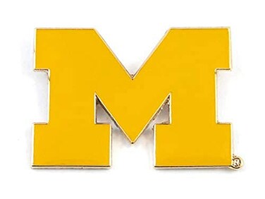 Aminco NCAA Michigan Wolverines Team Logo Pin