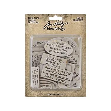 Advantus IdeaOlogy Chipboard Quote Chips 48Pkg Labels