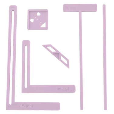 UPTTHOW 6Pcs Bookbinding Easy Scrapbooking Tool for Starter Complete Great Stencils and Cutter Guide Kit Can Be Made into Notebook Calender Junk Journal Handbook
